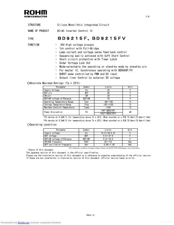 BD9215F Rohm