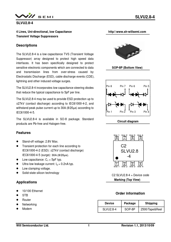 SLVU2.8-4 WillSEMI