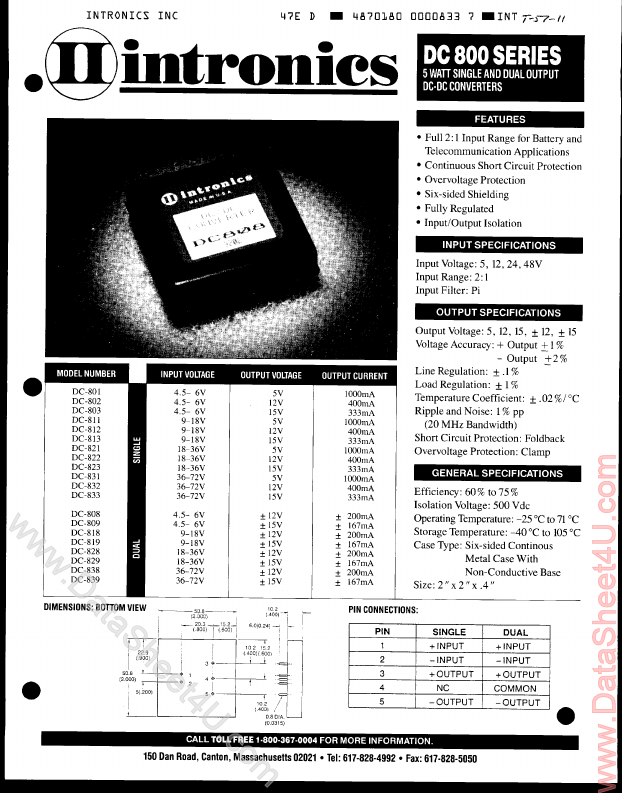 DC831 Intronics