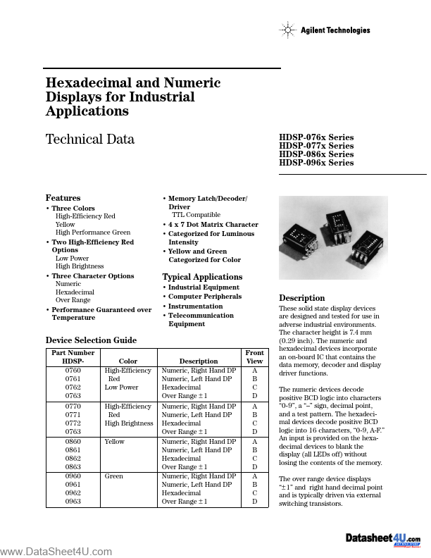 <?=HDSP-0960?> डेटा पत्रक पीडीएफ