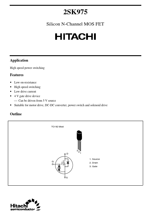 2SK975 Hitachi Semiconductor