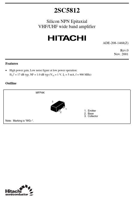 2SC5812 Hitachi Semiconductor