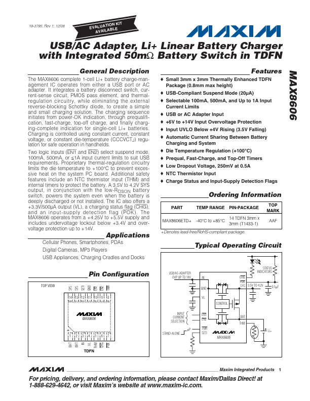 MAX8606 Maxim Integrated Products