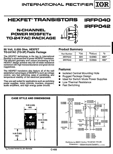 IRFP042 International Rectifier