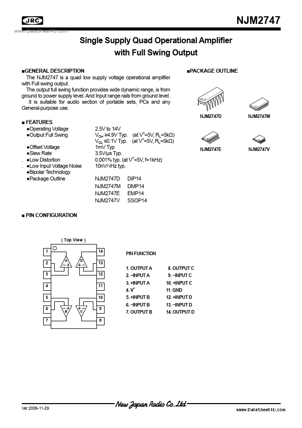 NJM2747 JRC