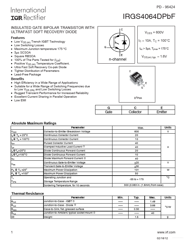 IRGS4064DPBF