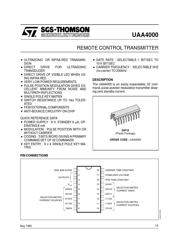 UAA4000 ST Microelectronics