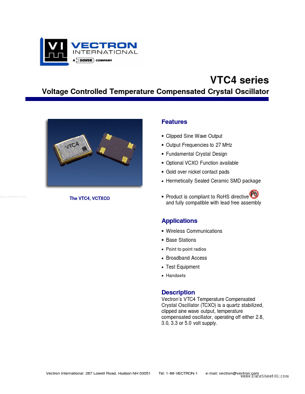 VTC4 Vectron International
