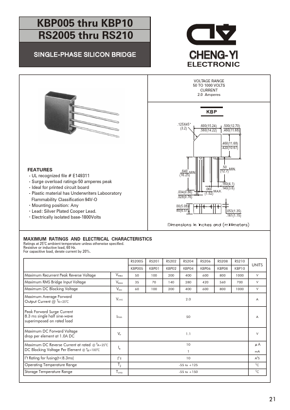 KBP10 CHENG-YI