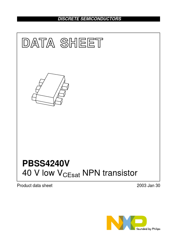 <?=PBSS4240V?> डेटा पत्रक पीडीएफ