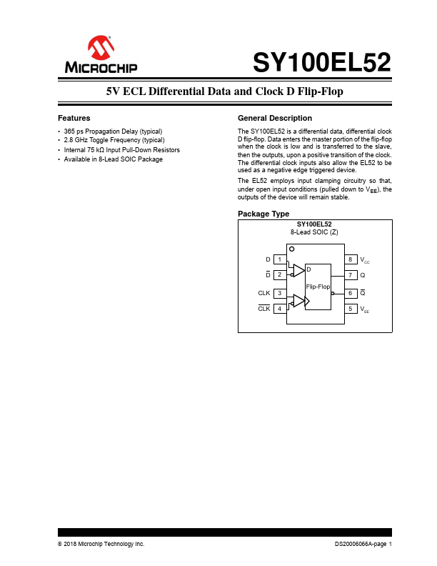 SY100EL52 Microchip