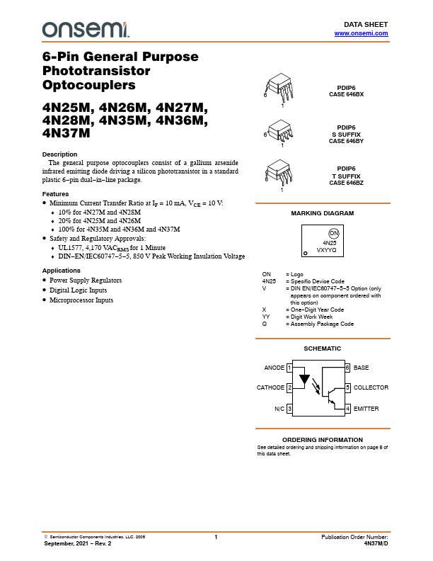 4N28M ON Semiconductor