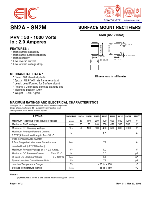 SN2G EIC discrete Semiconductors