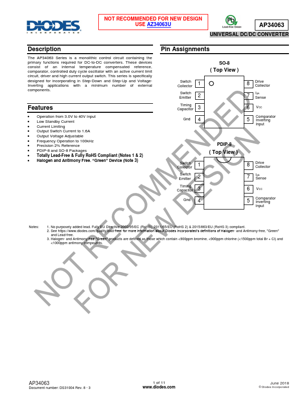 AP34063 Diodes Incorporated