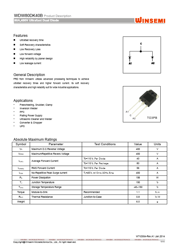 WDW80DK40B