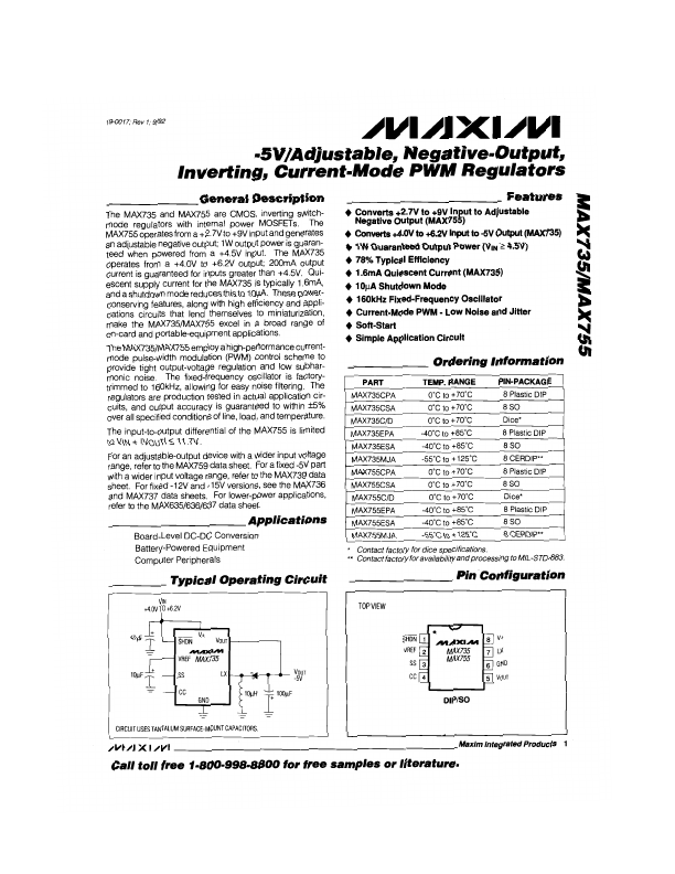 MAX735 Maxim