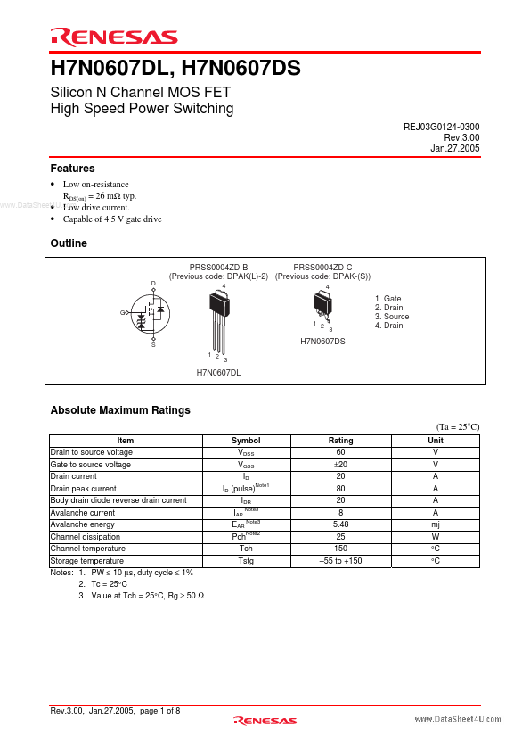 H7N0607DL Renesas Technology