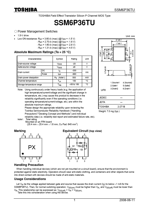 SSM6P36TU