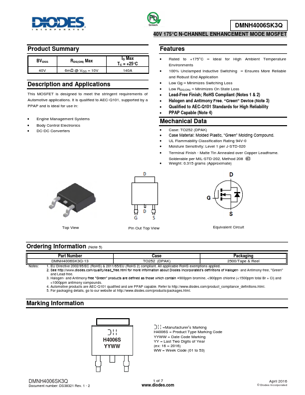 DMNH4006SK3Q