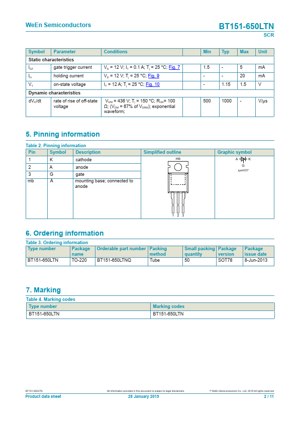 BT151-650LTN