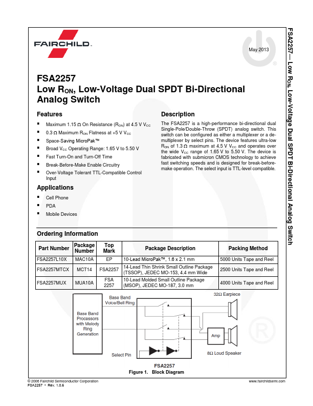 FSA2257 Fairchild Semiconductor