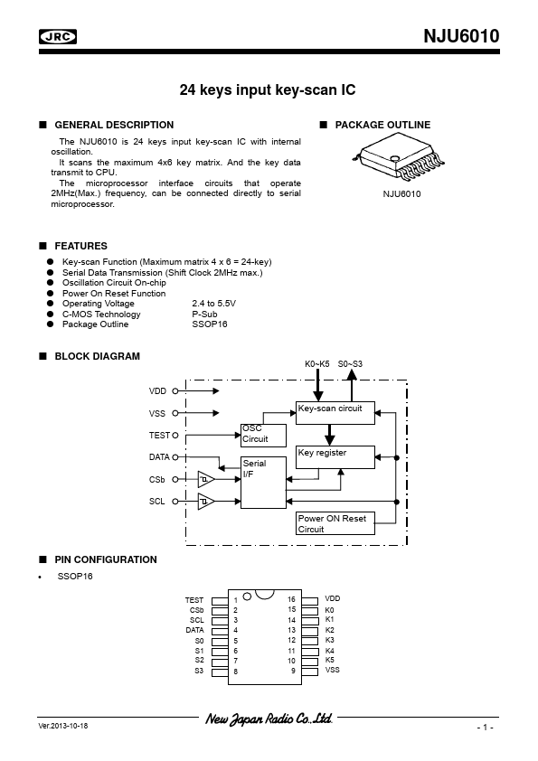 NJU7391_3125016.PDF Datasheet Download --- IC-ON-LINE