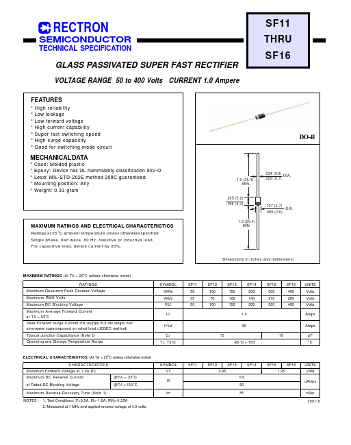 SF14 Rectron Semiconductor