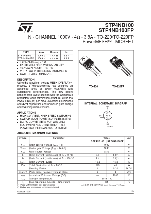 STP4NB100