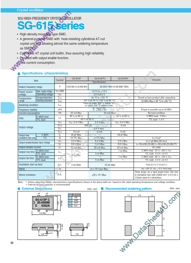 SG615SCW EPSON Electronics