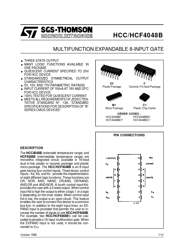 <?=HCC4048B?> डेटा पत्रक पीडीएफ