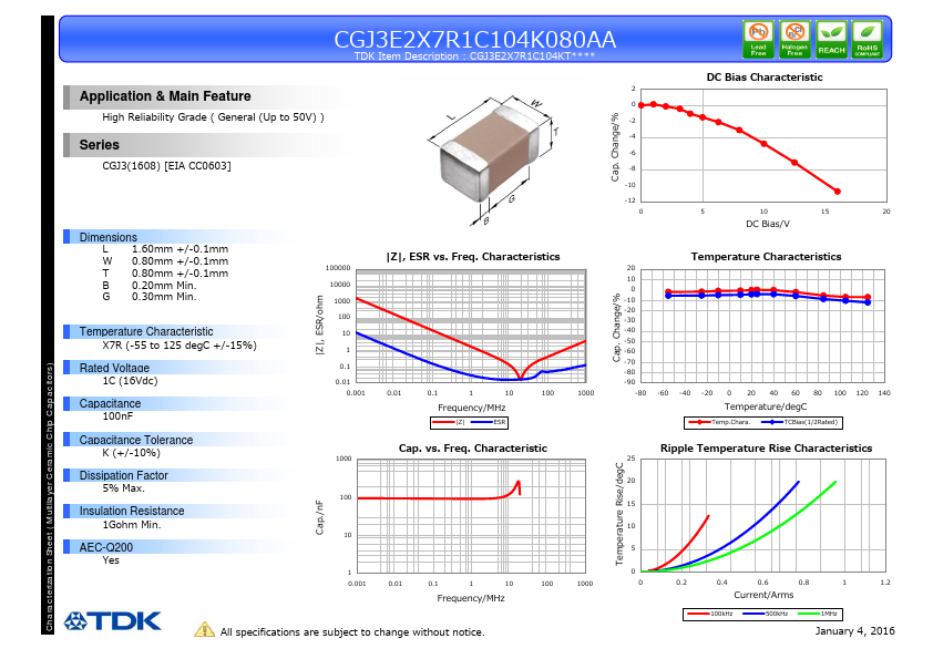 <?=CGJ3E2X7R1C104K080AA?> डेटा पत्रक पीडीएफ