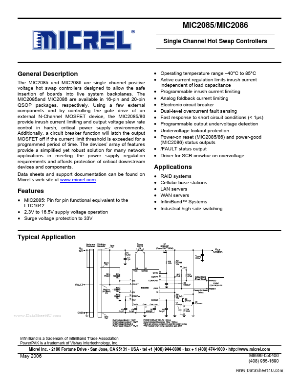 MIC2085 Micrel Semiconductor