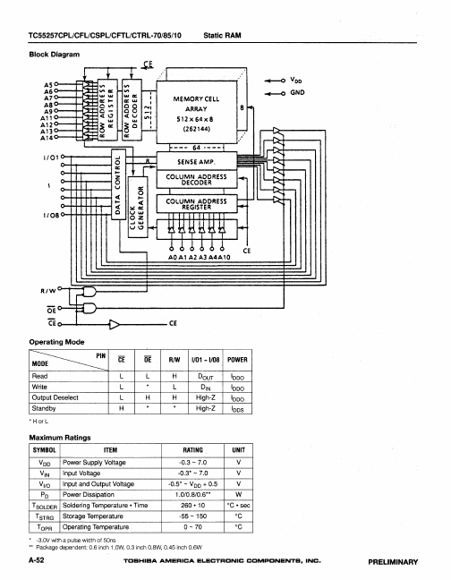 TC55257CFL-85