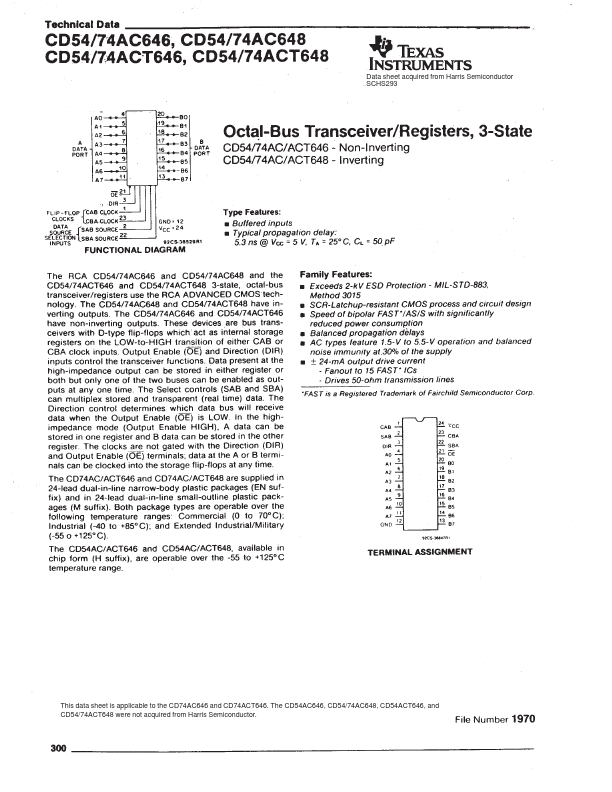 CD74AC646 Texas Instruments