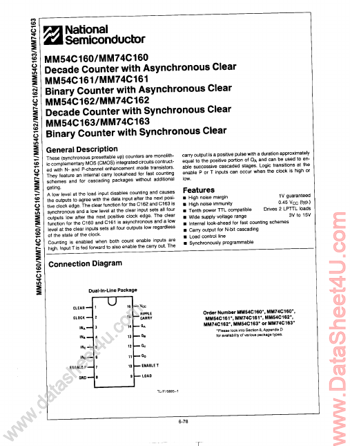 MM74C161 National Semiconductor