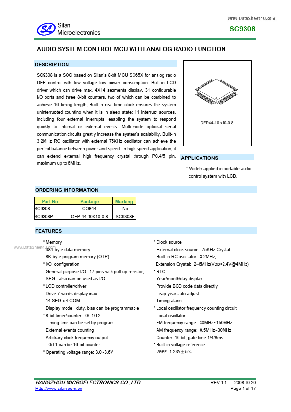 SC9308 Silan Microelectronics