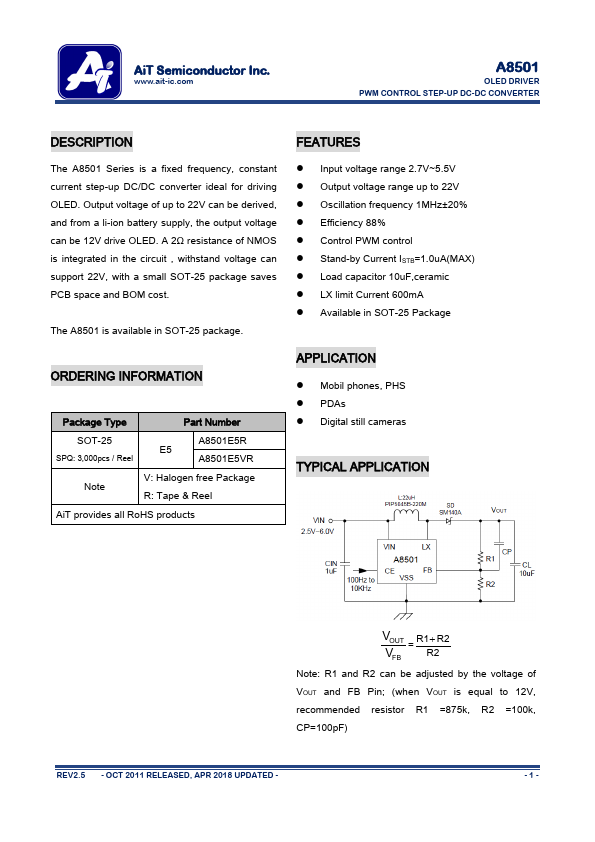 A8501 AiT Semiconductor