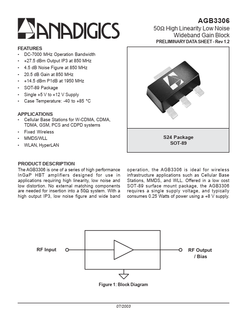 AGB3306 ANADIGICS