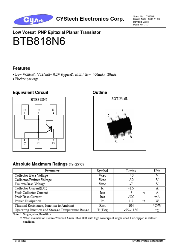 <?=BTB818N6?> डेटा पत्रक पीडीएफ