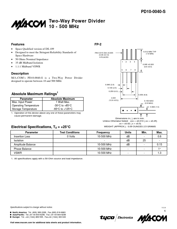 <?=PD10-0040-S?> डेटा पत्रक पीडीएफ