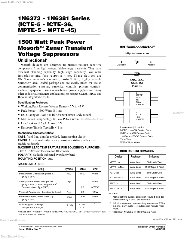MPTE-12 ON Semiconductor