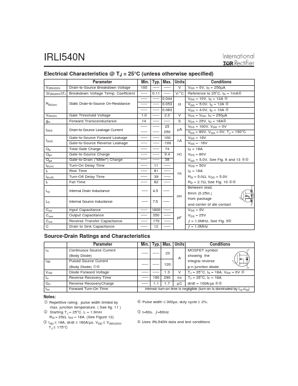 IRLI540N