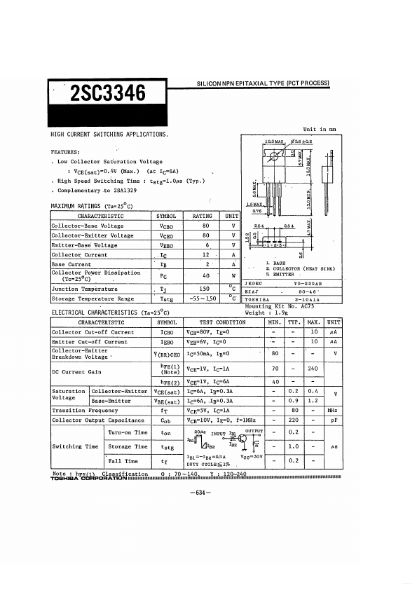 <?=C3346?> डेटा पत्रक पीडीएफ