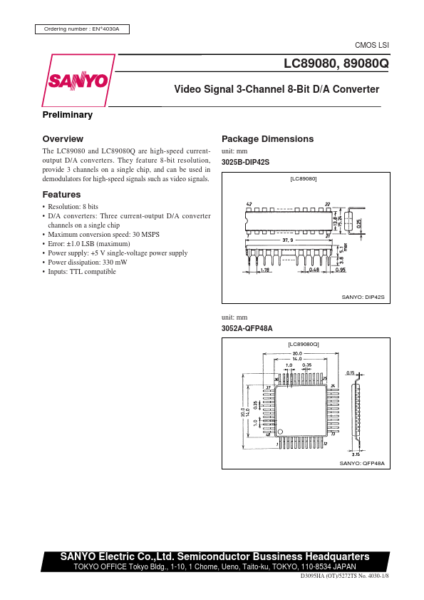 LC89080 Sanyo