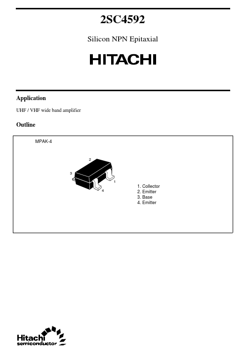 2SC4592 Hitachi Semiconductor