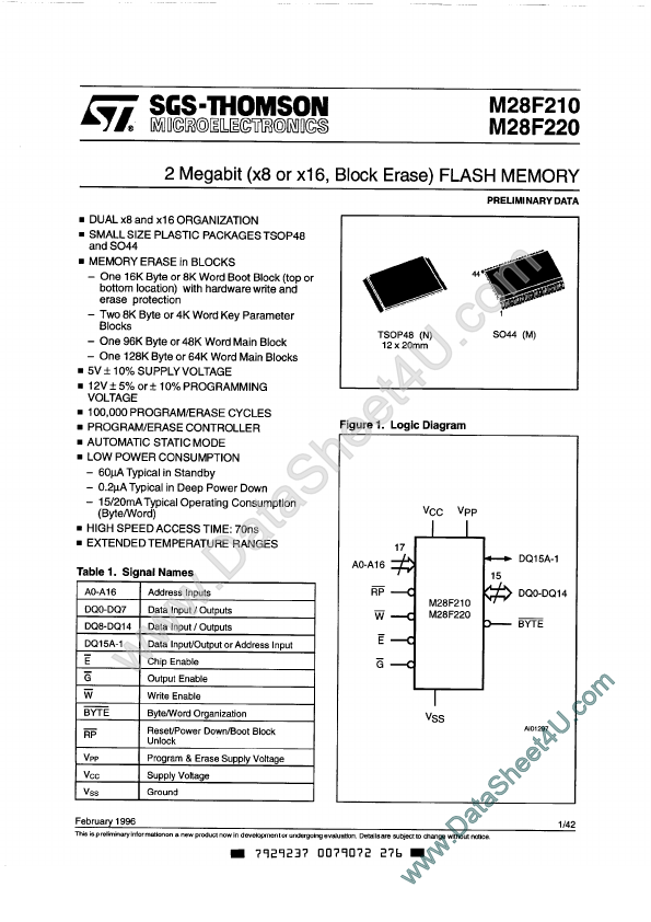 M28F220 ST Microelectronics