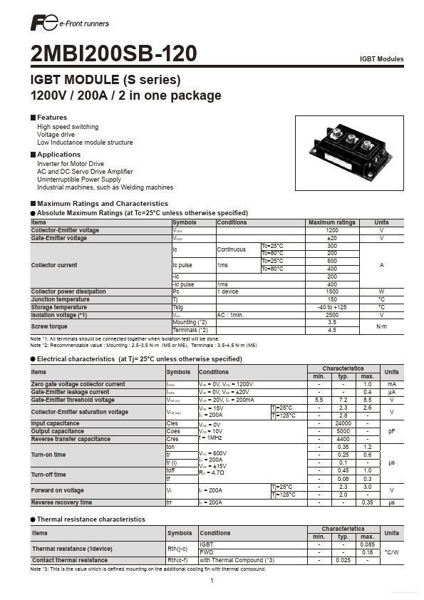 2MBI200SB-120