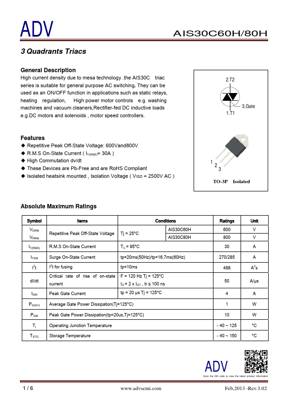 AIS30C60H ADV