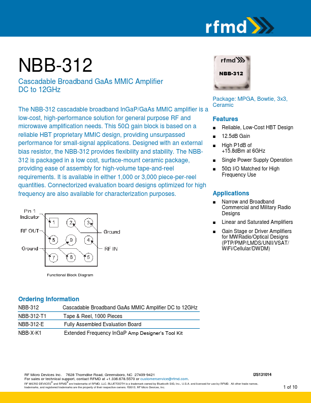 NBB-312 RF Micro Devices