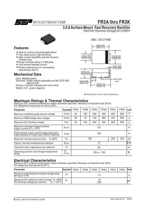 FR3A SEP ELECTRONIC